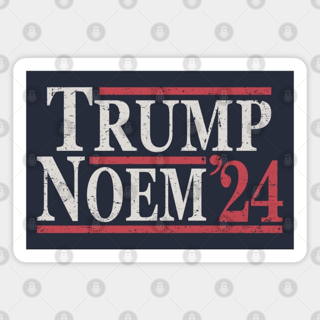 Donald Trump Kristi Noem 2024 Magnet by Etopix